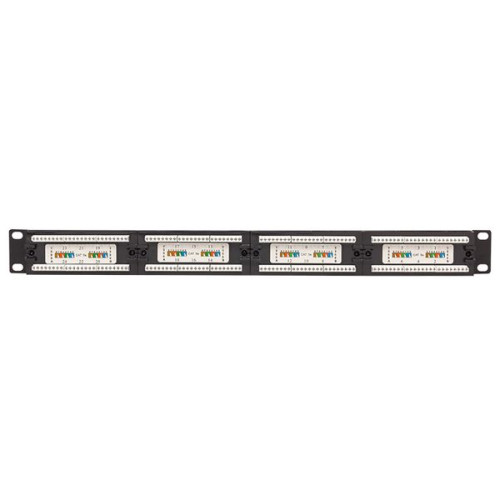 Патч-панель TERACOM PRO 19'' Cat.5E 1U неэкран. UTP 24 порта RJ-45 Dual IDC