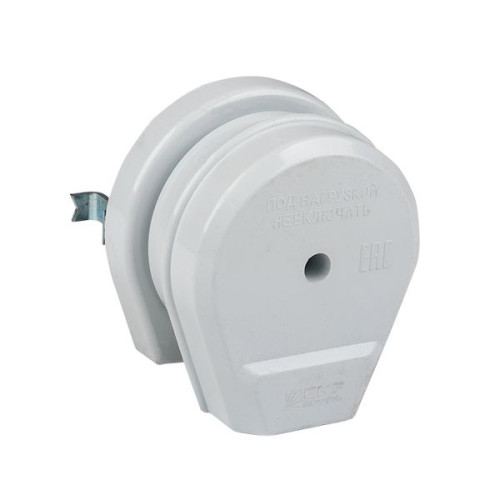 Разъем РШ-ВШ 32А 250В 2P+PE СУ пластиковый бел. EKF