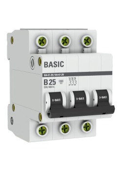 Авт. выкл. ВА 47-29 3P 25А (B) 4,5кА BASIC
