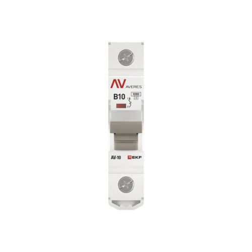 Авт. выкл. AV-10 1P 10A (B) 10kA EKF AVERES Авт. выкл. AV-10 1P 10A (B) 10kA EKF AVERES
