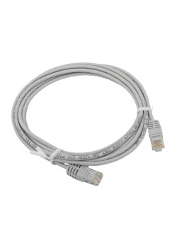 Патч-корд TERACOM Cat.5E (1Гбит/с) неэкран. UTP PVC серый (3м)