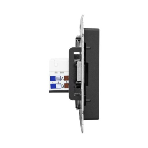 Механизм роз. RJ45 - 2шт, (cat5), чёрн. Эпика EKF Механизм роз. RJ45 - 2шт, (cat5), чёрн. Эпика EKF