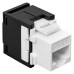 Модуль Keystone TERACOM PRO Cat.5E неэкран. 110 IDC 180 град. самозажимной (Toolless) черный