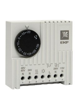 Термостат NO/NC (охлаждение/обогрев) на DIN-рейку 5-10A 230В IP20 EKF PROxima