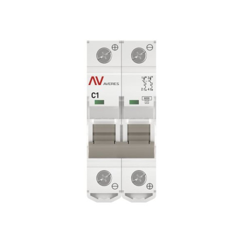 Авт. выкл. AV-6 DC 2P 1A (C) 6kA EKF AVERES