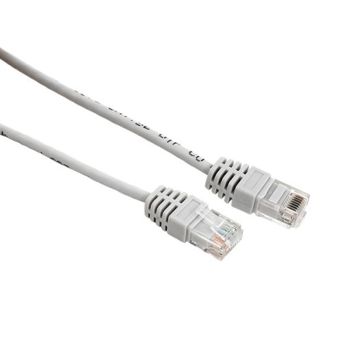 Патч-корд TERACOM Cat.5E (1Гбит/с) неэкран. UTP PVC серый (0,5м)