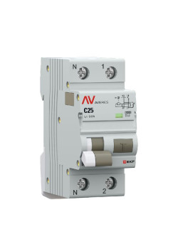 АВДТ DVA-10 1P+N 25А х-ка C 30мА тип AС эл-мех. 10кА AVERES EKF