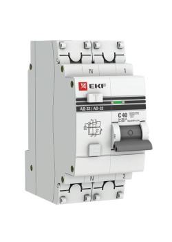 АВДТ АД-32 1P+N 40А х-ка C 300мА тип AC эл. 4,5кА PROXIMA EKF