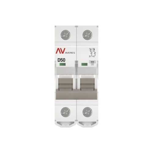 Авт. выкл. AV-10 2P 50A (D) 10kA EKF AVERES