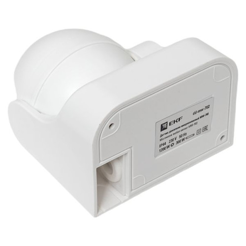 Микроволновый датчик движения бел. 1200Вт 180гр. до 15м IP44 MW-702 EKF