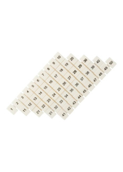Маркеры для UT/ST/Push-in 2,5 с нумерацией 1-50 (100 шт.) EKF