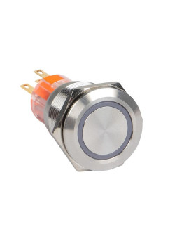 Кнопка S-Pro67 19 мм с фикс. с оранжевой подсв. 230В EKF PROxima