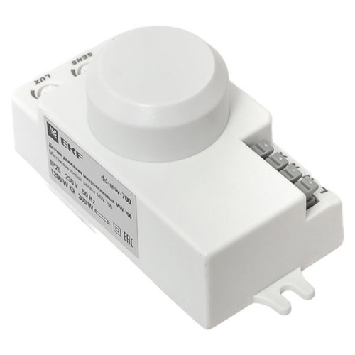 Микроволновый датчик движения бел. 1200Вт 360гр. до 10м IP20 MW-700 EKF Микроволновый датчик движения бел. 1200Вт 360гр. до 10м IP20 MW-700 EKF