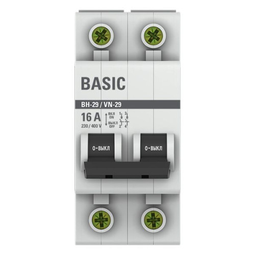 Выкл. нагрузки ВН-29 2P 16А BASIC