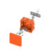 Коробка огнестойкая E45 85x85x40мм с клеммниками 5 полюсов 0,5-10мм2 IP55 HF EKF