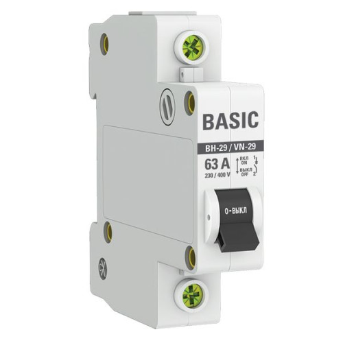 Выкл. нагрузки ВН-29 1P 63А BASIC
