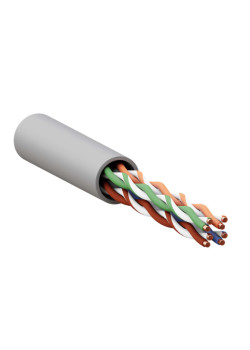 Витая пара TERACOM PRO Cat.5E U/UTP 4 п. solid 24AWG PVC сер. (305м)