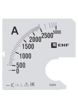 Шкала сменная для A961 2500/5А-1,5 EKF
