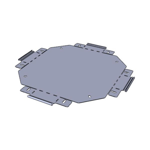 Ответвитель крест. 50x100 мм (плоский) EKF