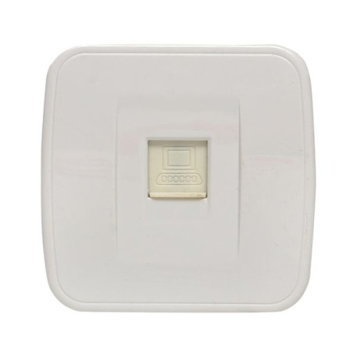 Минск Розетка RJ-45 1-местная ОП, 1А, 120В, белая EKF Минск Розетка RJ-45 1-местная ОП, 1А, 120В, белая EKF