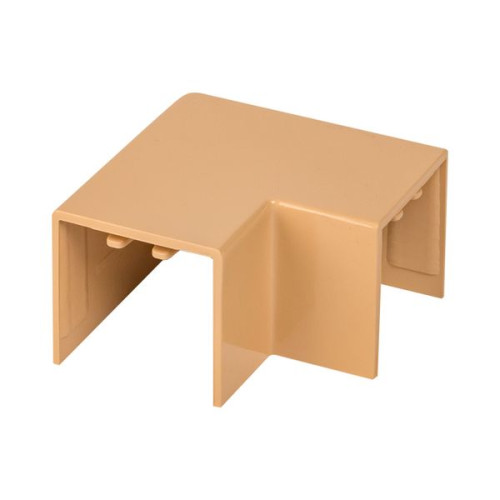 Поворот 90 гр. (25x25) (4 шт) свет. дерево EKF-Plast