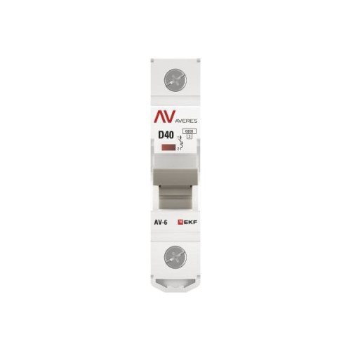 Авт. выкл. AV-6 1P 40A (D) 6kA EKF AVERES Авт. выкл. AV-6 1P 40A (D) 6kA EKF AVERES