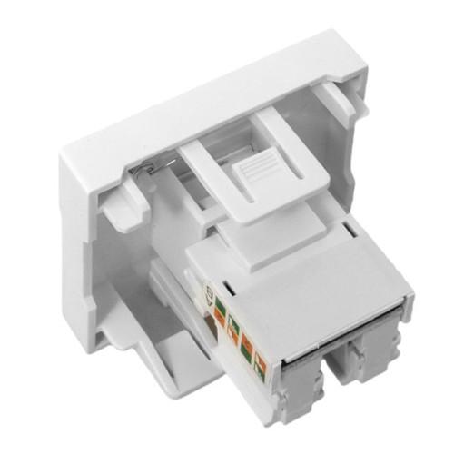 Розетка RJ45 кат. 5e, 2 модуля EKF Розетка RJ45 кат. 5e, 2 модуля EKF