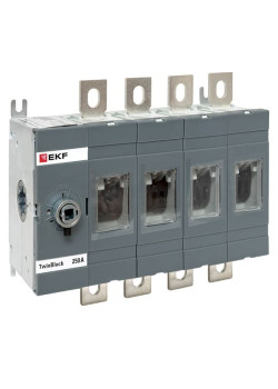 Рубильник 250A 4P без рукоятки управления TwinBlock EKF
