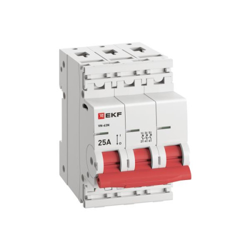 Выкл. нагрузки ВН-63N 3P 25А PROXIMA EKF Выкл. нагрузки ВН-63N 3P 25А PROXIMA EKF