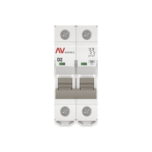 Авт. выкл. AV-10 2P 2A (D) 10kA EKF AVERES