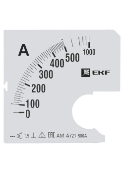 Шкала сменная для A721 500/5А-1,5 EKF