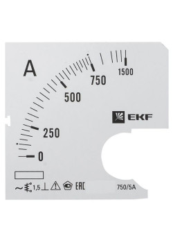 Шкала сменная для A961 750/5А-1,5 EKF