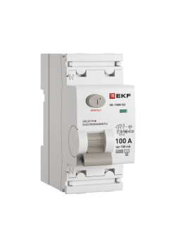 ВДТ ВД-100N (S) 2P 100А 100мА AC эл-мех 6кА PROXIMA EKF