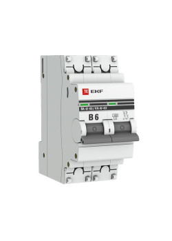 Авт. выкл. ВА 47-63 2P 6А (В) 4,5kA EKF PROXIMA