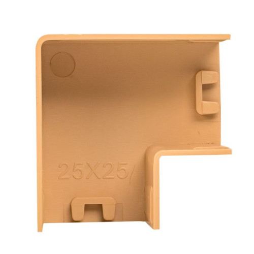 Поворот 90 гр. (25x25) (4 шт) свет. дерево EKF-Plast