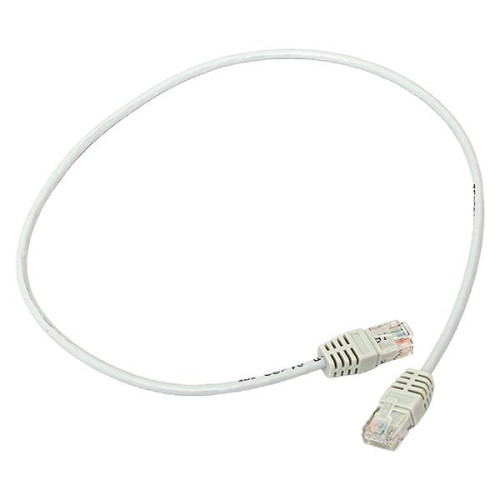 Патч-корд TERACOM Cat.5E (1Гбит/с) неэкран. UTP PVC серый (0,5м)