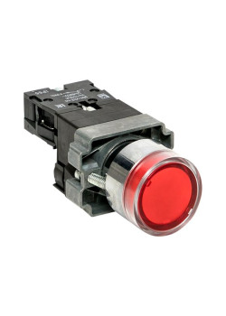 Кнопка BA42 с подсветкой 230В красная NC IP65 EKF