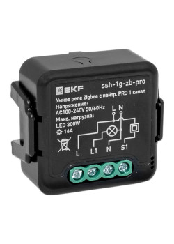 Умное реле в подрозетник 1-канальное с нейтралью Zigbee EKF Connect Select PRO