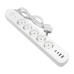 Удлинитель LUX 5 гнезд 2USB 2,4А+2type-C 3 метра 1,5мм2 EKF Удлинитель LUX 5 гнезд 2USB 2,4А+2type-C 3 метра 1,5мм2 EKF