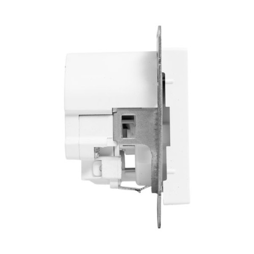 Механизм розетки с USB-C - 2шт, 16А, с з., со шт., бел. Эпика EKF