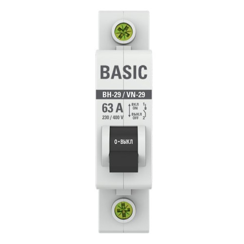 Выкл. нагрузки ВН-29 1P 63А BASIC