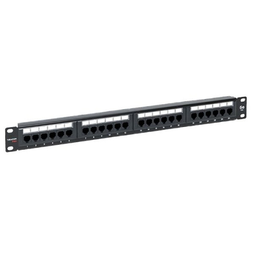Патч-панель TERACOM PRO 19'' Cat.5E 1U неэкран. UTP 24 порта RJ-45 Dual IDC