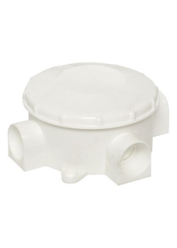 Коробка распределительная КМР-040-040 трехрожковая белая (70x35) EKF