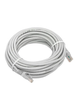 Патч-корд TERACOM PRO Cat.5E неэкран. UTP PVC серый (10,0м)