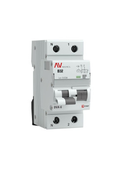 АВДТ DVA-6 1P+N 32А х-ка B 30мА тип A эл-мех. 6кА AVERES EKF