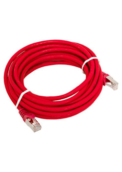 Патч-корд TERACOM CS Cat.6A экран. S/FTP LSZH красный (5,0м)