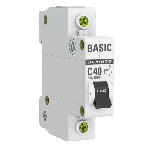 Авт. выкл. ВА 47-29 1P 40А (C) 4,5кА BASIC