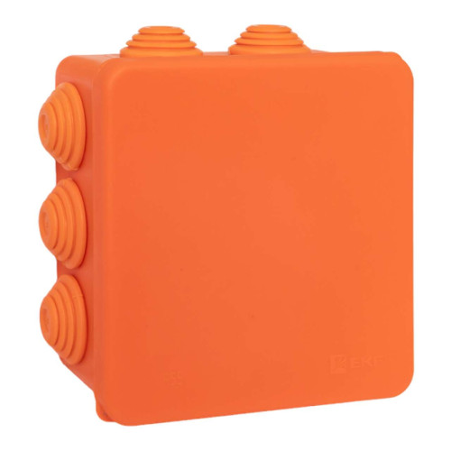 Коробка огнестойкая E45 100x100x50мм с клеммниками 7 полюсов 0,5-6мм2 IP55 HF EKF