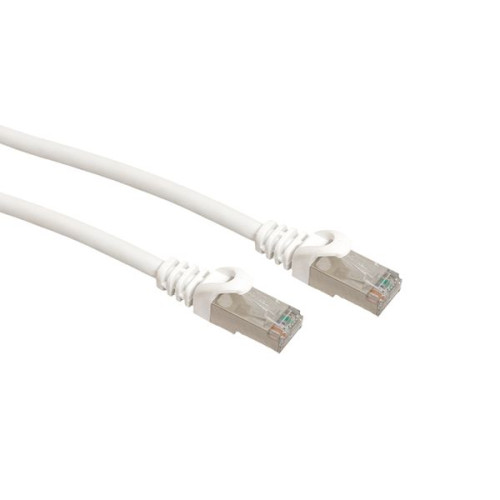 Патч-корд TERACOM CS Cat.6A экран. S/FTP LSZH белый (5,0м)