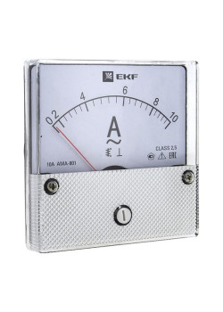 AMA-801 аналоговый на панель (80x80) круглый вырез 400А трансф. подкл. EKF